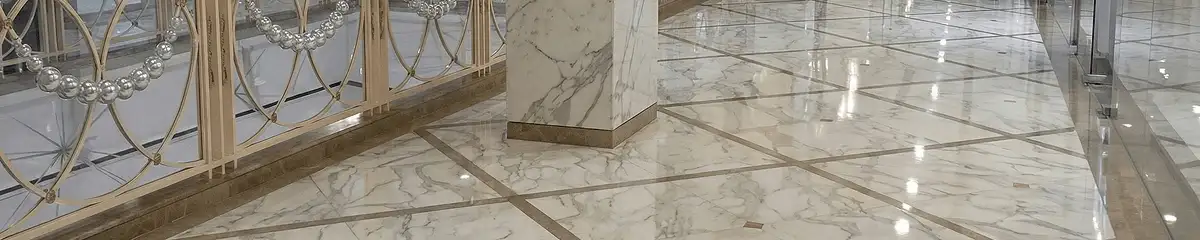 Beautiful marble floor professionally installed in Hollywood, FL