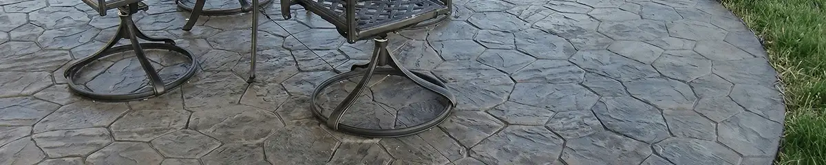 Garden relaxation area with professionally installed stone flooring in Hollywood FL